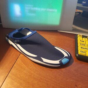 Cituo Water Sports Barefoot Quick Dry Soft Shoe Unisex Black/Blue SzUS9-10/40-41